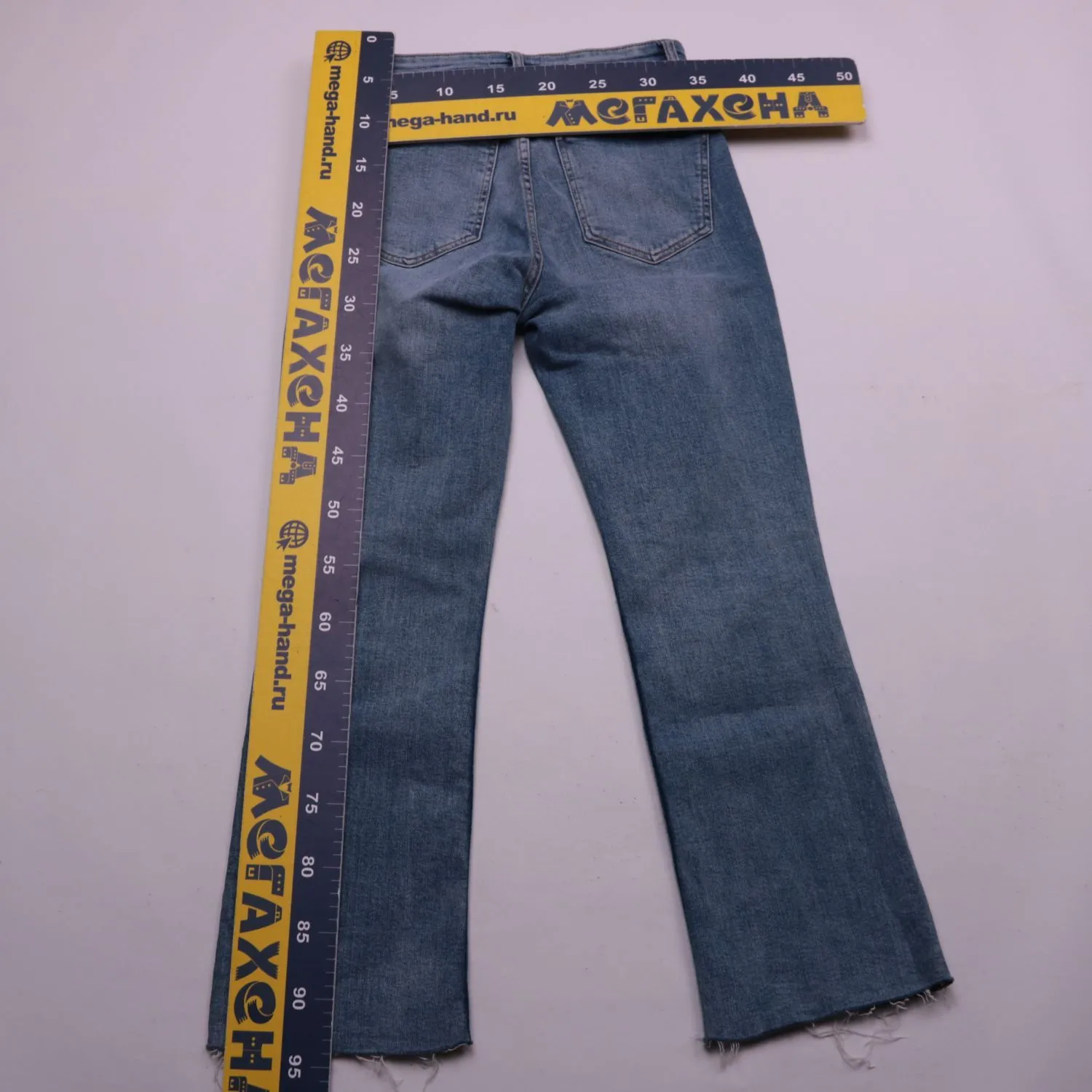 Женские джинсы клёш ZARA из синего денима, размер 44 (S/M)
