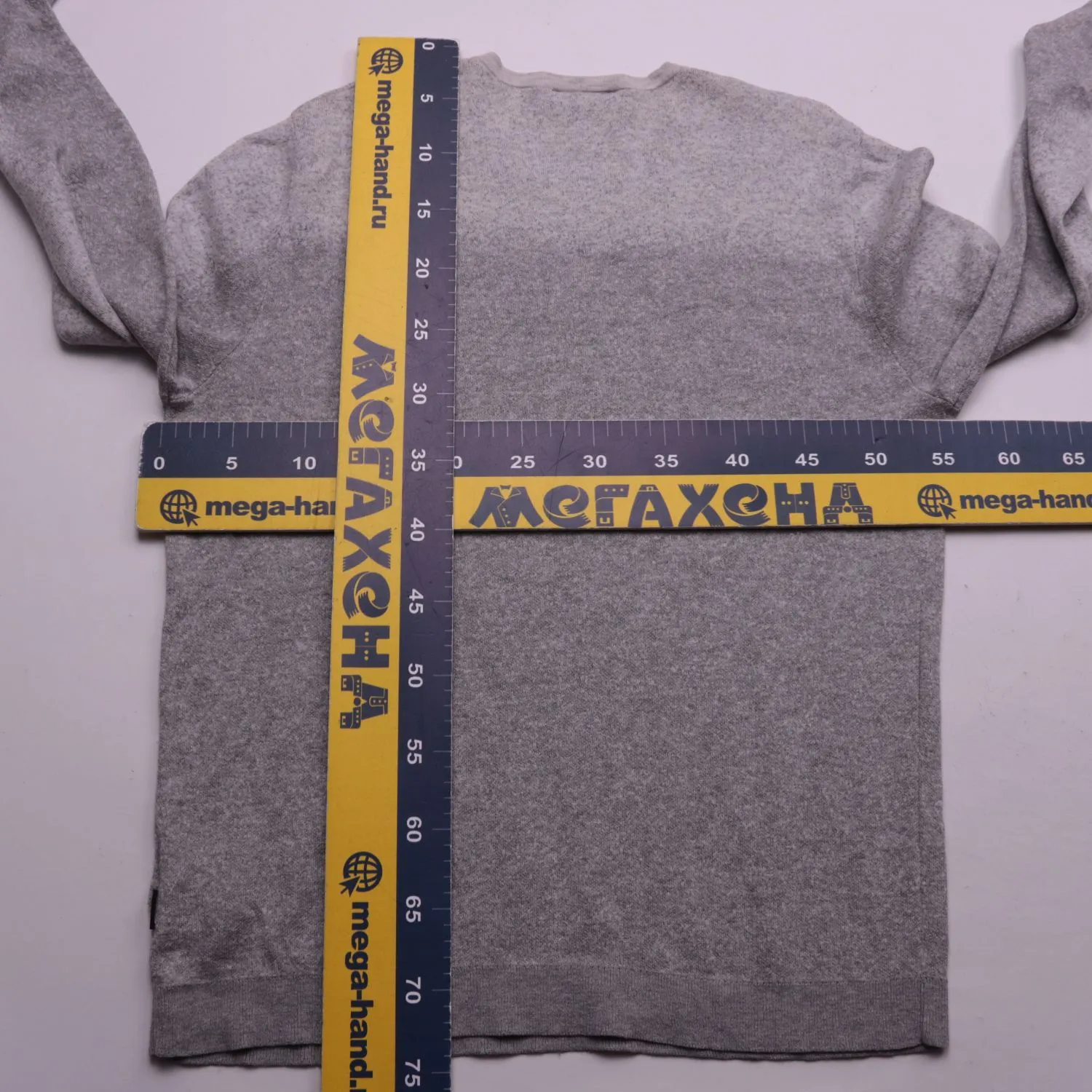Серый джемпер Calvin Klein из тонкого трикотажа, размер 56 (XXL)