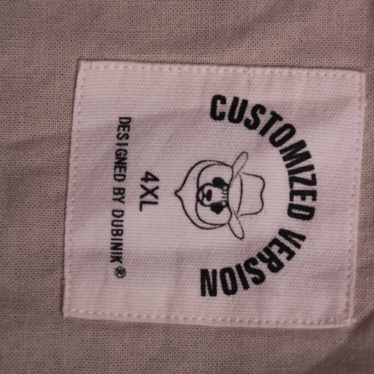 Синяя рубашка Customized Version в красную клетку, размер 62 (4XL)
