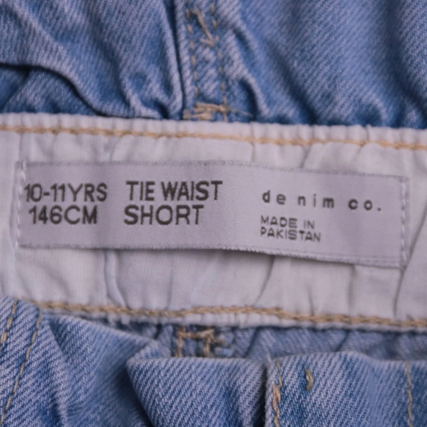 Голубые шорты Denim Co. из денима, размер 146 см (11 лет)