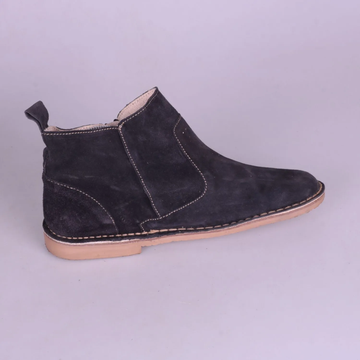Тёмно-синие ботинки Hush Puppies из замши на молнии, размер 38