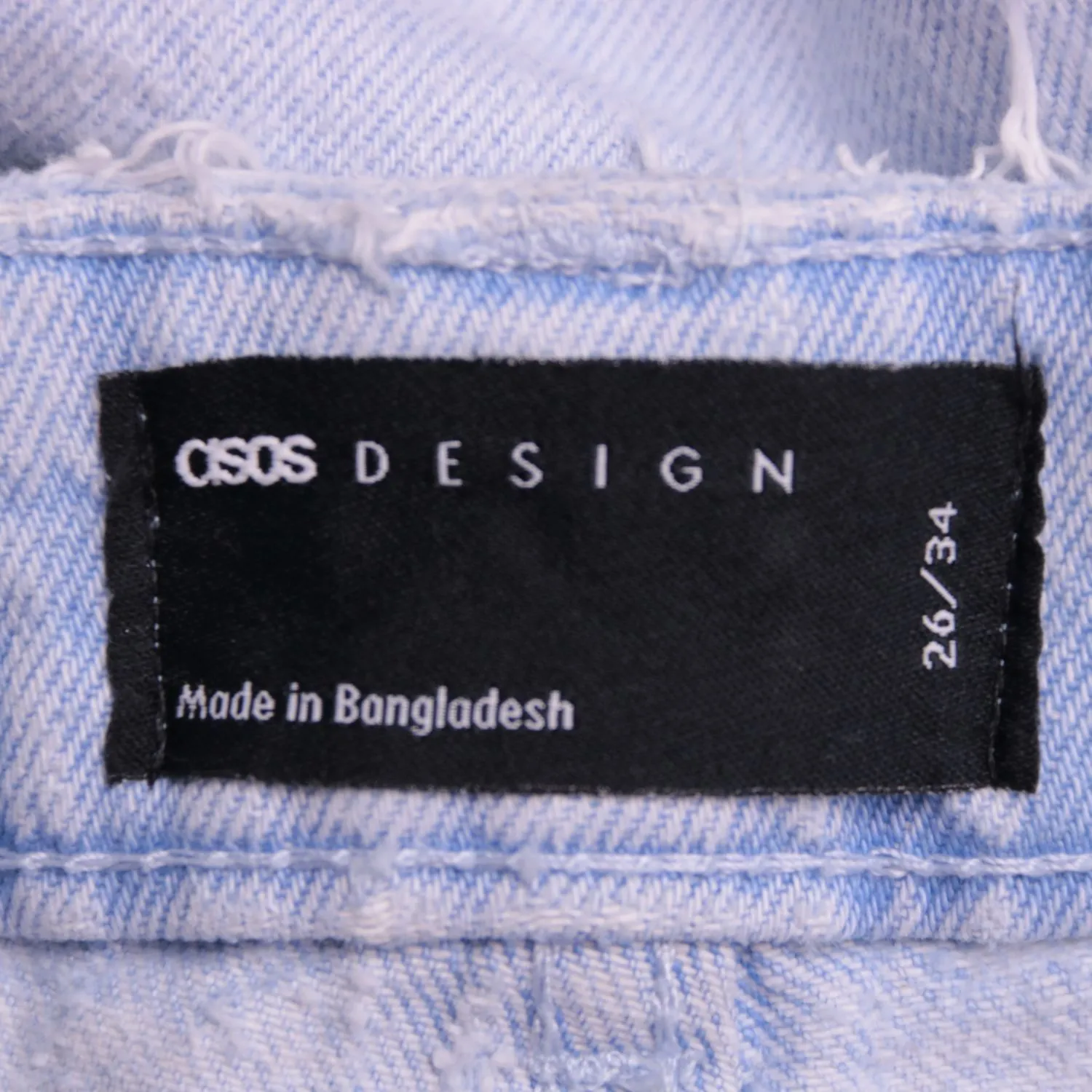Женские голубые джинсы ASOS DESIGN с широкими брючинами, размер 40 (XS)