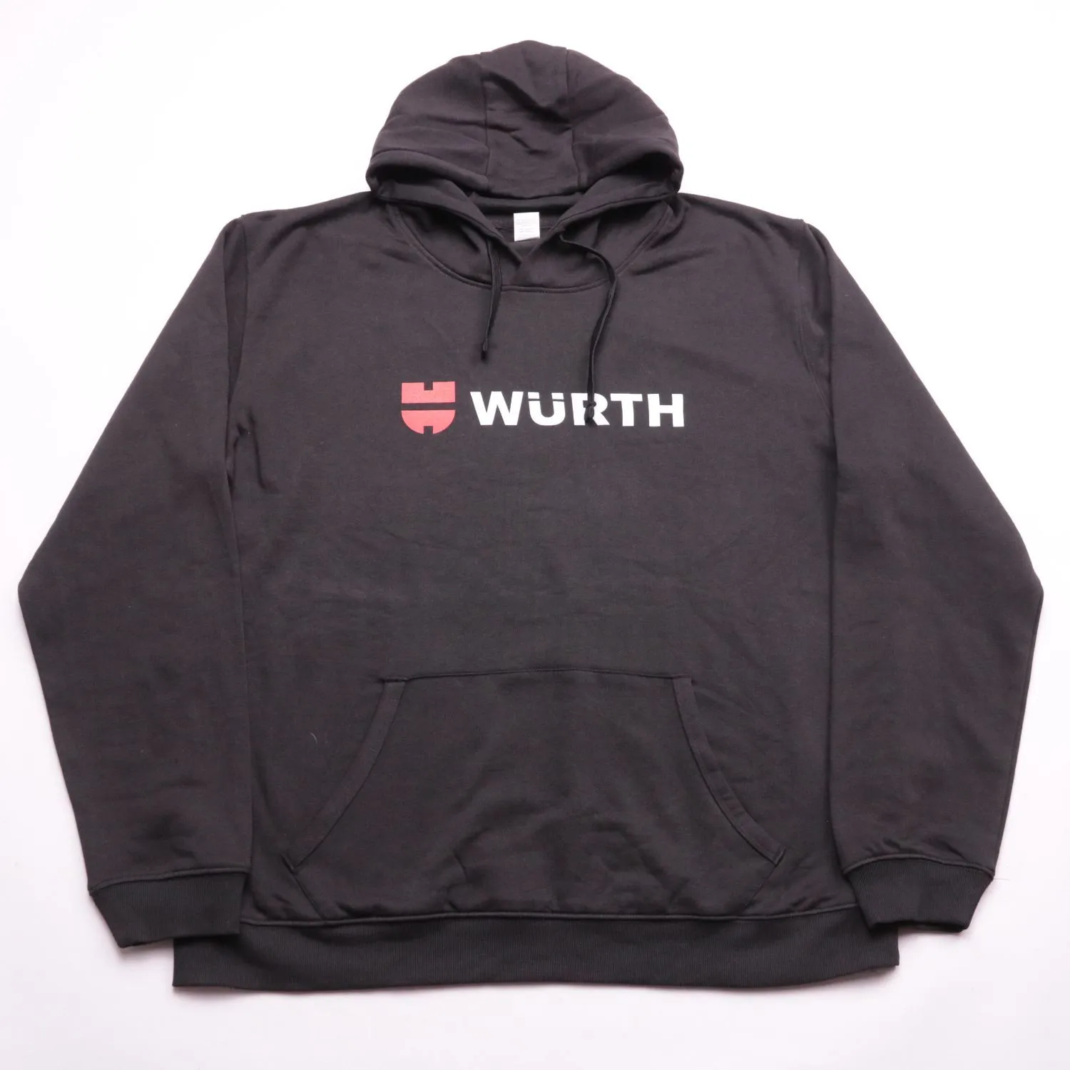 Чёрное худи Würth с логотипом и капюшоном, размер 62 (4XL)