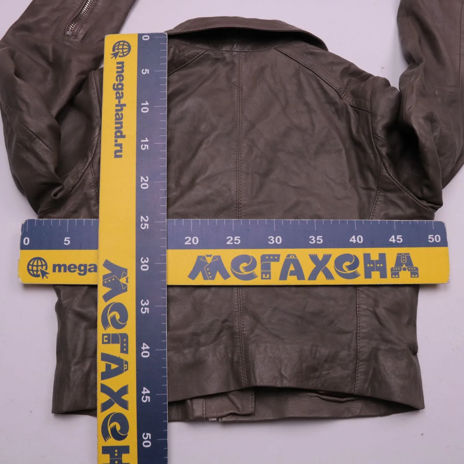 Коричневая косуха ARMA из натуральной кожи, размер 44 (S/M)